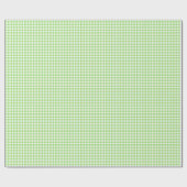 Classic Gingham Spring Green Geschenkpapier (Flach)