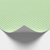 Classic Gingham Spring Green Geschenkpapier (Ecke)