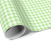 Classic Gingham Spring Green Geschenkpapier (Rolleneckpunkt)