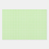 Classic Gingham Spring Green Geschenkpapier Set (Vorderseite 3)