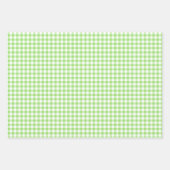 Classic Gingham Spring Green Geschenkpapier Set (Vorderseite)