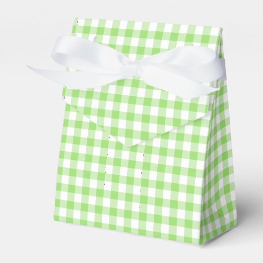 Classic Gingham Spring Green Geschenkschachtel (Vorderseite)