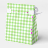 Classic Gingham Spring Green Geschenkschachtel (Rückseite)