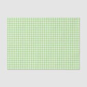 Classic Gingham Spring Green Seidenpapier (Vorderseite)