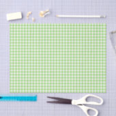 Classic Gingham Spring Green Seidenpapier (Handwerk)
