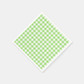 Classic Gingham Spring Green Serviette (Ecke)