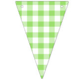 Classic Gingham Spring Green Wimpelkette (Dritte Fahne)