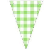 Classic Gingham Spring Green Wimpelkette (Zweite Fahne)