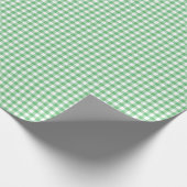 Classic Gingham Summer Green Geschenkpapier (Ecke)