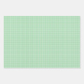Classic Gingham Summer Green Geschenkpapier Set (Vorderseite 3)