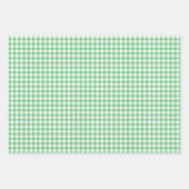 Classic Gingham Summer Green Geschenkpapier Set (Vorderseite)
