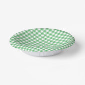Classic Gingham Summer Green Pappteller (Gewinkelt)