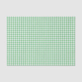 Classic Gingham Summer Green Seidenpapier (Vorderseite)