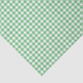 Classic Gingham Summer Green Seidenpapier (Ausschnitt)
