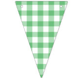 Classic Gingham Summer Green Wimpelkette (Dritte Fahne)