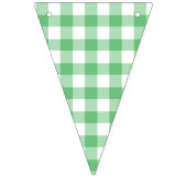 Classic Gingham Summer Green Wimpelkette (Zweite Fahne)