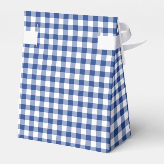 Classic Gingham True Blue Geschenkschachtel (Rückseite)