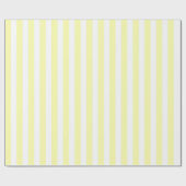 Classic Girly Pastel Yellow Stripe Pattern Spring  Geschenkpapier (Flach)