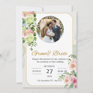 Classic Glam Wedding Einladung   Stylish Custom