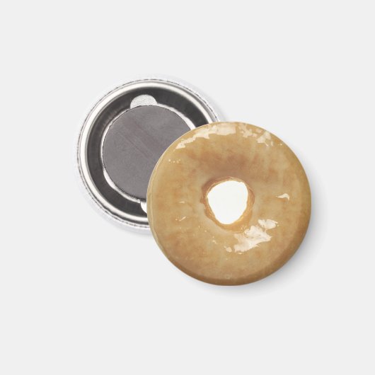 Classic Glazed Donut Novelty Magnet (Vorderseite/Rückseite)