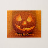 Classic Glows Carved Pumpkin Puzzle (Horizontal)
