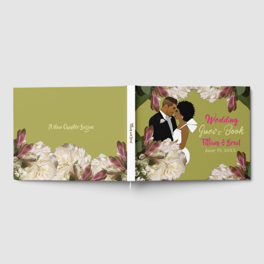 Classic Gold American Wedding Gästebuch (Voll)