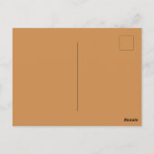 Classic Gold & Bronze Wedding Announcement Postkarte (Rückseite)