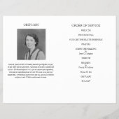 Classic Gold Cross, elegantes, faltbares Denkmal Flyer (Hinten)