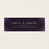 Classic Gold Deko Lila Calligraphy Monogram (Rückseite)