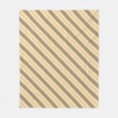 Classic Gold Diagonal Stripe Fleece Blanket (Vorderseite)