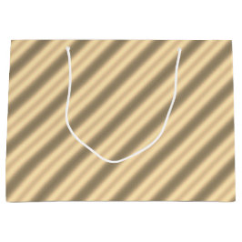 Classic Gold Diagonal Stripe Geschenktasche Große Geschenktüte