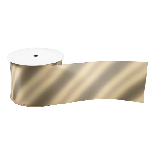 Classic Gold Diagonal Stripe Ribbon Satinband (Spule)