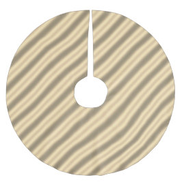 Classic Gold Diagonal Stripe Tree Rock Polyester Weihnachtsbaumdecke