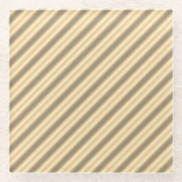 Classic Gold Diagonal Stripe Untersetzer
