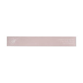 Classic Gold Dusty Rose Pink Monogram Wedding (Person)