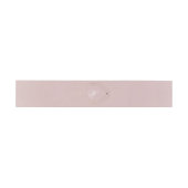 Classic Gold Dusty Rose Pink Monogram Wedding Einladungsbanderole (Flach)