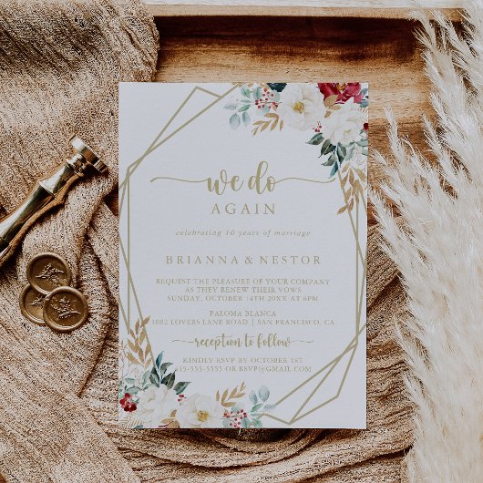 Classic Gold Floral machen wir wieder einmal eine  Einladung