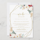 Classic Gold Floral machen wir wieder einmal eine  Einladung (Vorderseite)