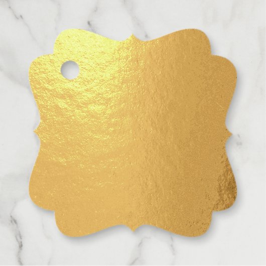 Classic Gold Foil - Individuell gestaltbare Foil F Geschenkanhänger (Vorderseite)