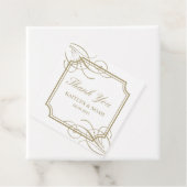 Classic Gold Frame Luxury Wedding Vielen Dank Geschenkanhänger (Beispiel)