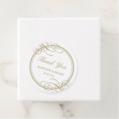 Classic Gold Frame Luxury Wedding Vielen Dank Geschenkanhänger (Beispiel)