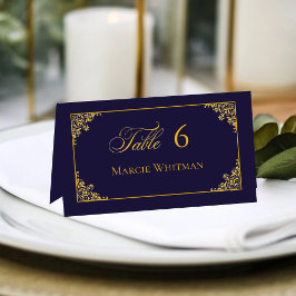 Classic Gold Frame Royal Wedding Place Card
