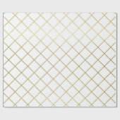 Classic Gold Geometric Abstrakt Pattern Wedding Wr Geschenkpapier (Flach)