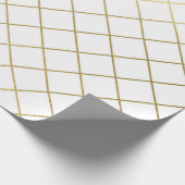 Classic Gold Geometric Abstrakt Pattern Wedding Wr Geschenkpapier (Ecke)