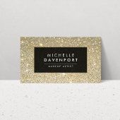 Classic Gold Glitzer Makeup Artist Business Card Visitenkarte