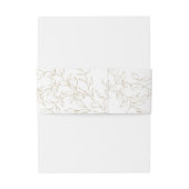 Classic Gold Greenerity Wedding Einladungsbanderole (Rückseitenbeispiel)