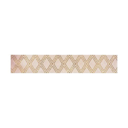Classic Gold Lattice Toskana Einladungsbanderole (Flach)