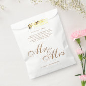 Classic Gold Mr. und Mrs. Wedding Dankeschön Nachr Geschenktütchen (Versiegelt)