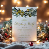 Classic Gold Office Corporate Christmas Party Einladung
