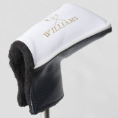 Classic Gold Personalisiert Name Golf Clubs Golf Headcover (3/4 Vorderseite)